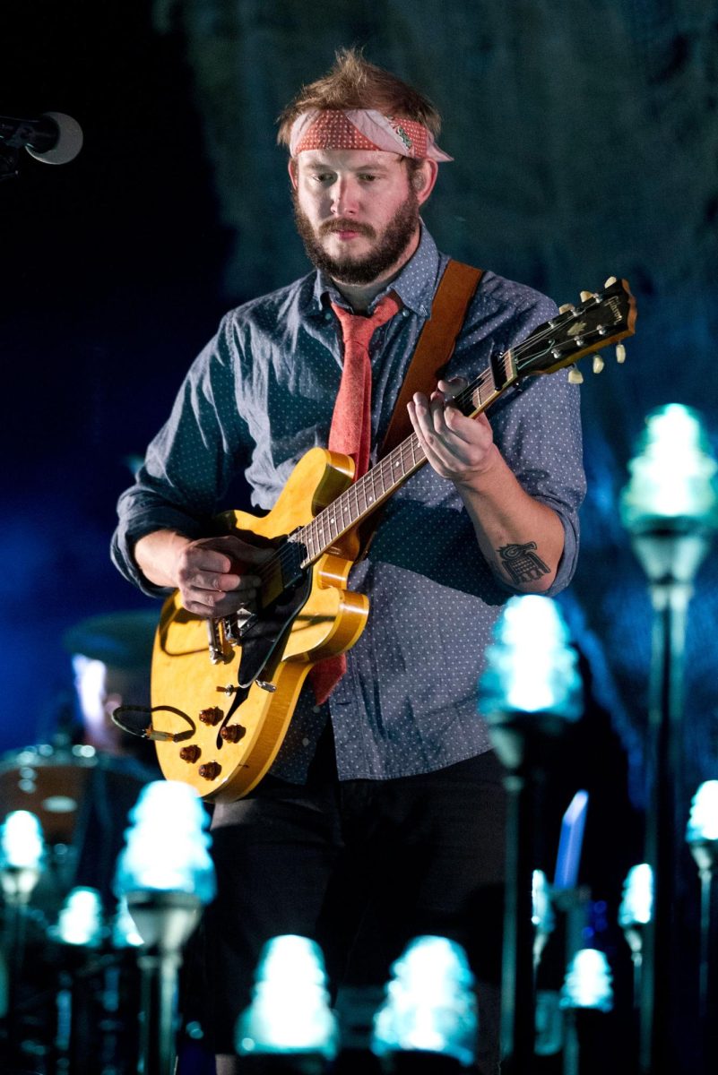 Bon Iver performs at the Bonnaroo Music and Arts Festival on Saturday, June 9, 2018, in Manchester, Tenn.