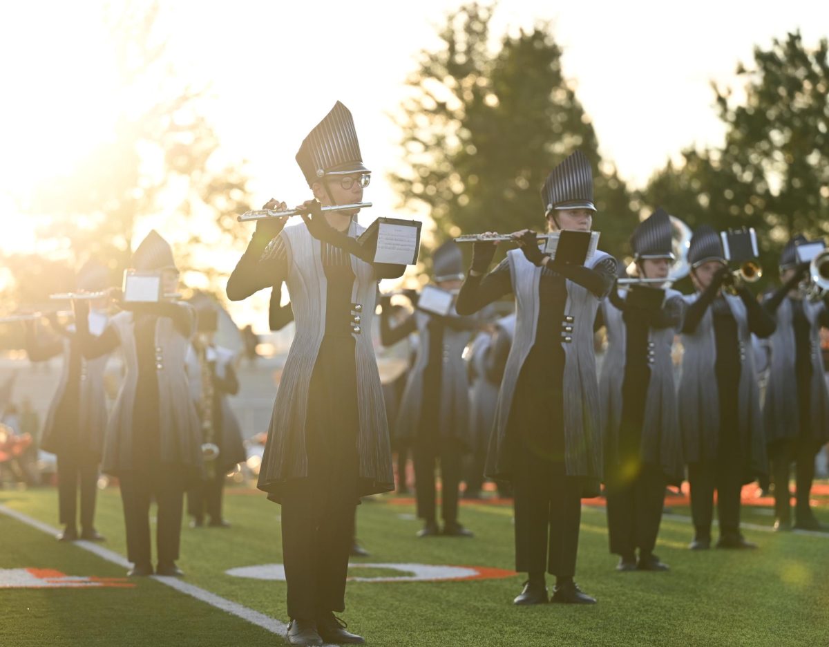 EHS marching band competing against Lawerence Sept. 9.