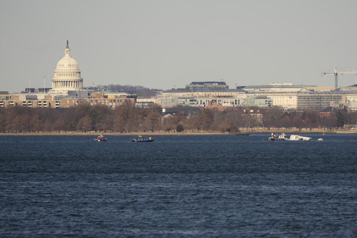 Search and Resue teams pull plane wreckage out of the Potomac River Feb. 1.

