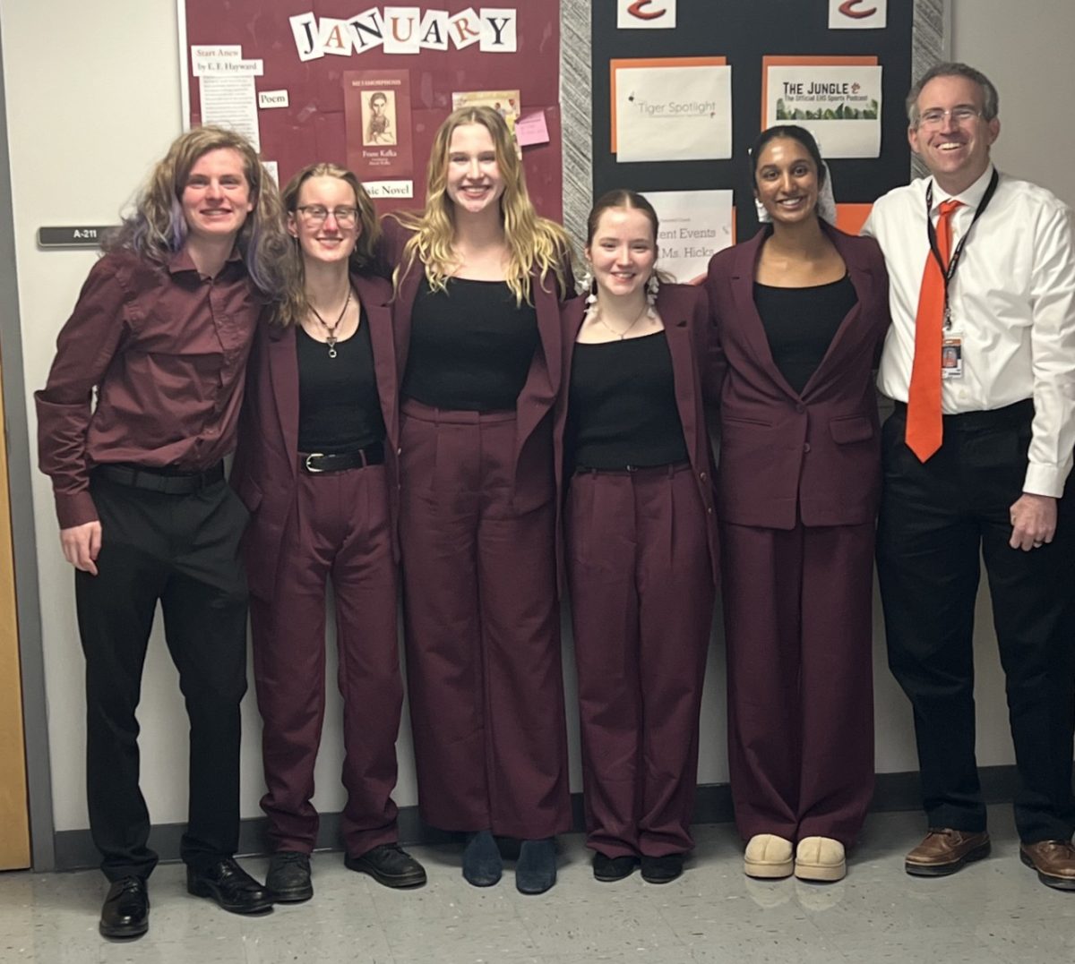 Ethics Bowl Team Orange competed in virtual regionals and divisional round Feb. 11 